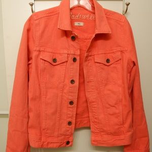 Madewell Denim/Jean Jacket - Salmon/Coral